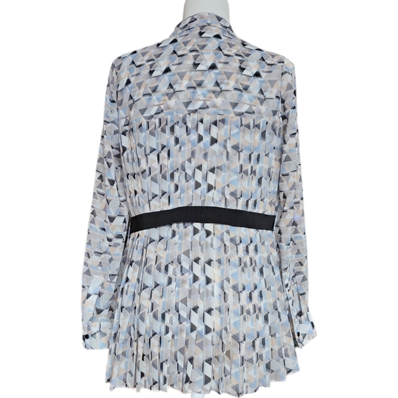 Debbie Shuchat Hi-Lo Pleated Blouse - Picture 4 of 12